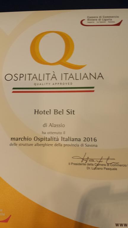 Hotel Bel Sit Alassio Bagian luar foto